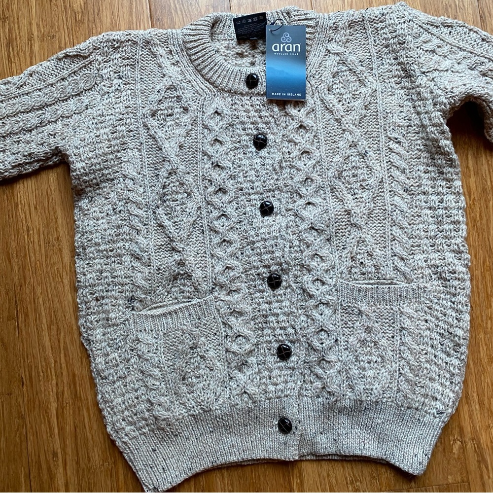 Aran wool Cardigan